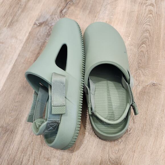 Nike Calm Mule Oil Green Mens 8 / Womens 9 FD5130-300 Slip On Shoes NWOB main image 4